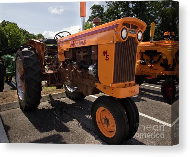 Tractor Canvas Print featuring the photograph Minneapolis-Moline M5 by Mike Eingle