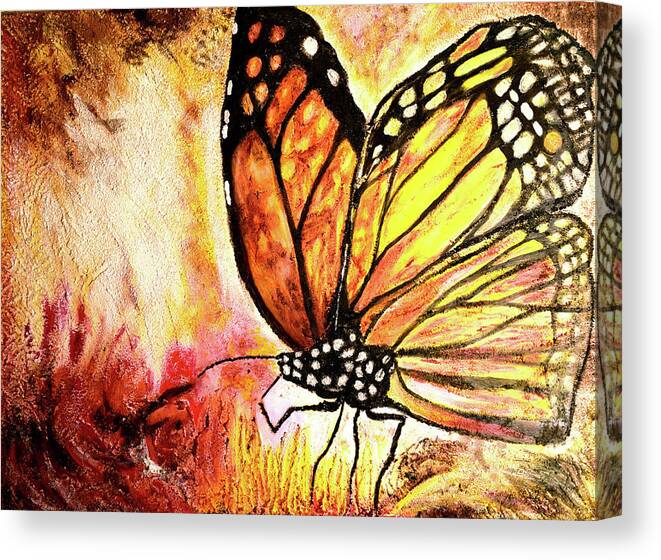 Endangered Species Canvas Print featuring the painting Monarch by Toni Willey