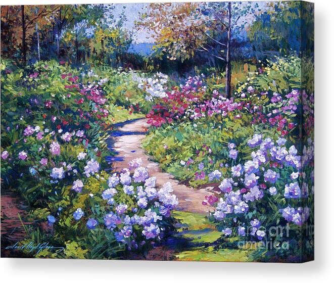 Gardens Canvas Print featuring the painting Nature's Garden by David Lloyd Glover