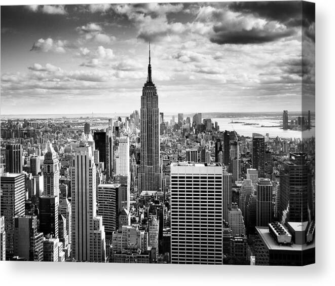 New Canvas Print featuring the photograph NYC Downtown by Nina Papiorek