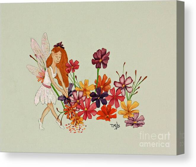 October Canvas Print featuring the painting October by Terri Mills