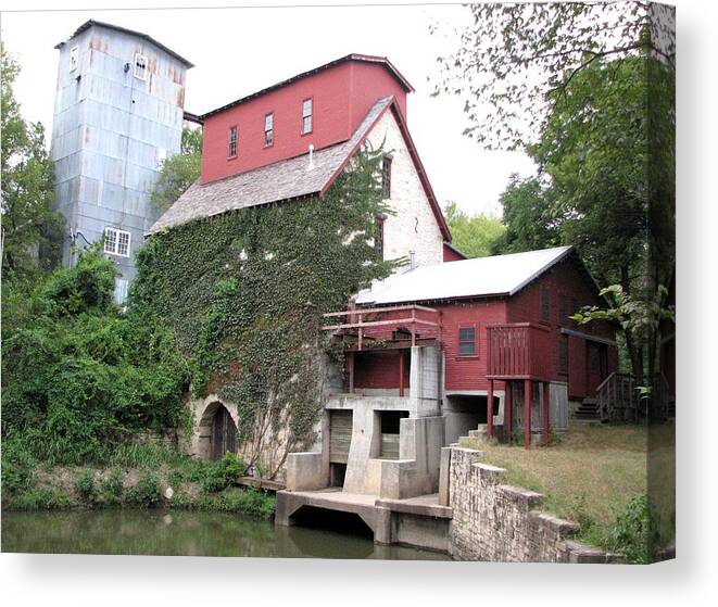 Oxford Canvas Print featuring the photograph Old Oxford Mill by Keith Stokes