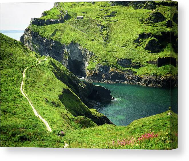 Connie Handscomb Canvas Print featuring the photograph On The Road To Tintagel by Connie Handscomb