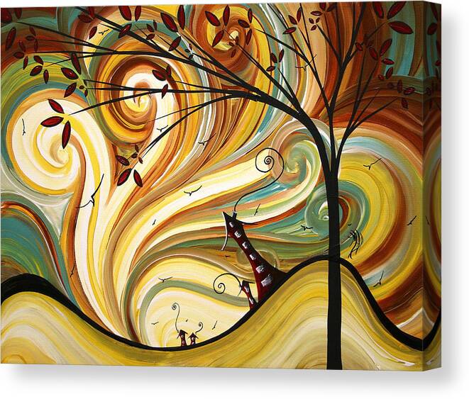 Art Canvas Print featuring the painting OUT WEST Original MADART Painting by Megan Duncanson