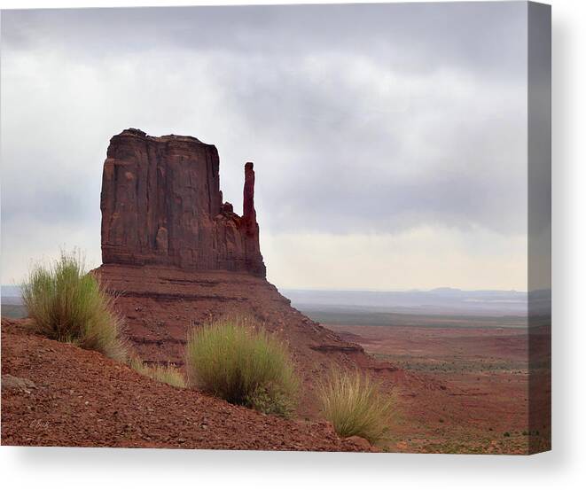 West Mitten Canvas Print featuring the photograph Overcast Valley by Gordon Beck