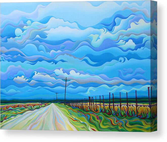 Clouds Canvas Print featuring the painting Prelusion of the Passion by Amy Ferrari