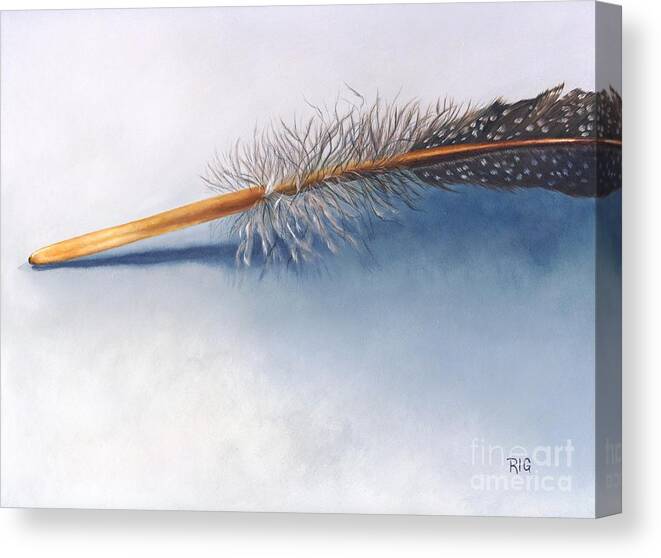 Bird Canvas Print featuring the painting Quill by Rosellen Westerhoff