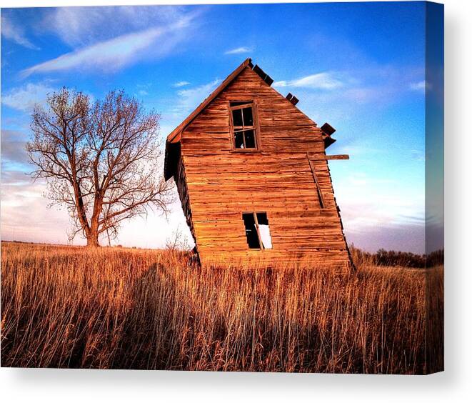 Old Buildings Canvas Print featuring the photograph Standing strong by David Matthews