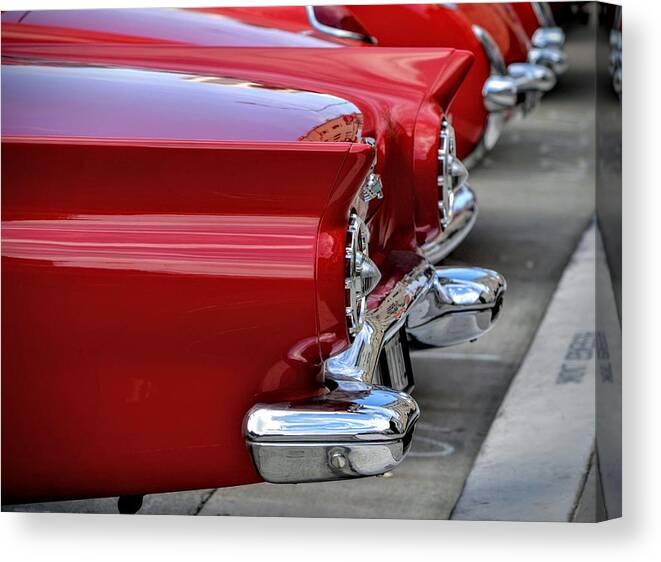 Cool Canvas Print featuring the photograph Red Thunderbird by Dean Ferreira