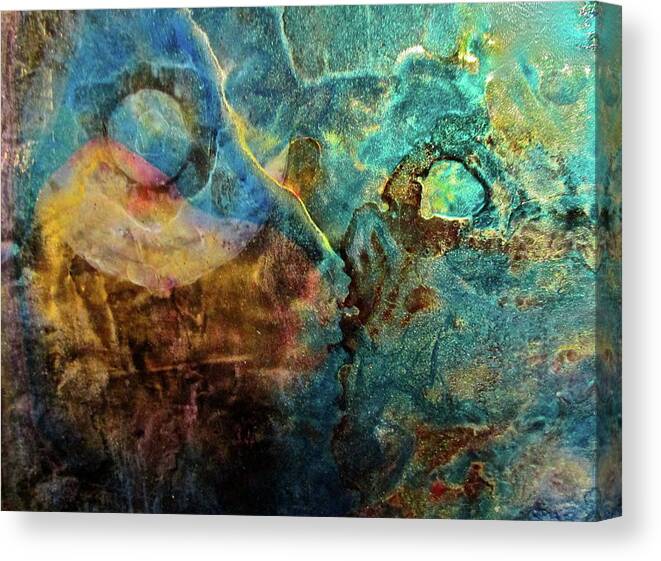 Ink Canvas Print featuring the painting Reflecting the Earth by Janice Nabors Raiteri