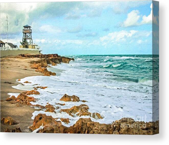 House Of Refuge Canvas Print featuring the painting Refuge by Tammy Lee Bradley