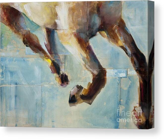 Horses Canvas Print featuring the painting Ride Like You Stole It by Frances Marino