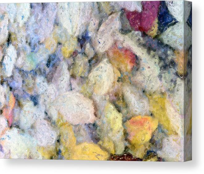 Rock Bottom Painting Canvas Print featuring the painting Rock Bottom by Don Wright