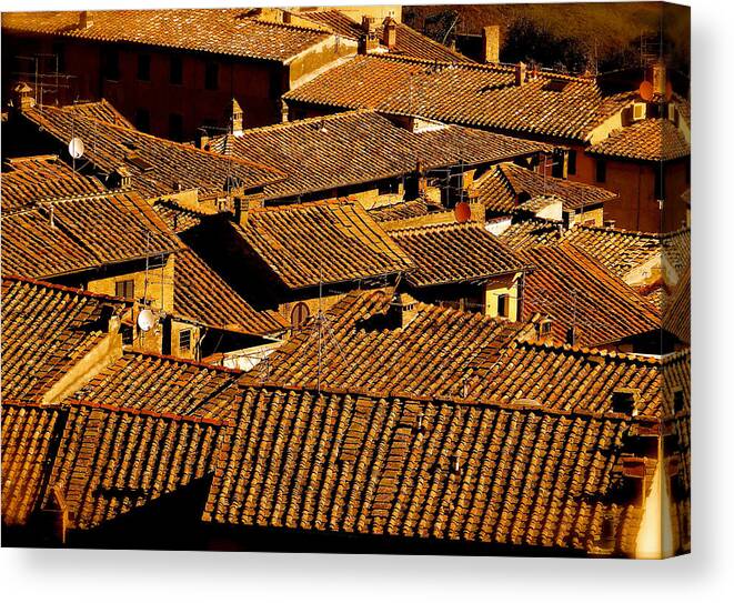 Tuscany Canvas Print featuring the photograph Rooftops Of Tuscany by Ira Shander