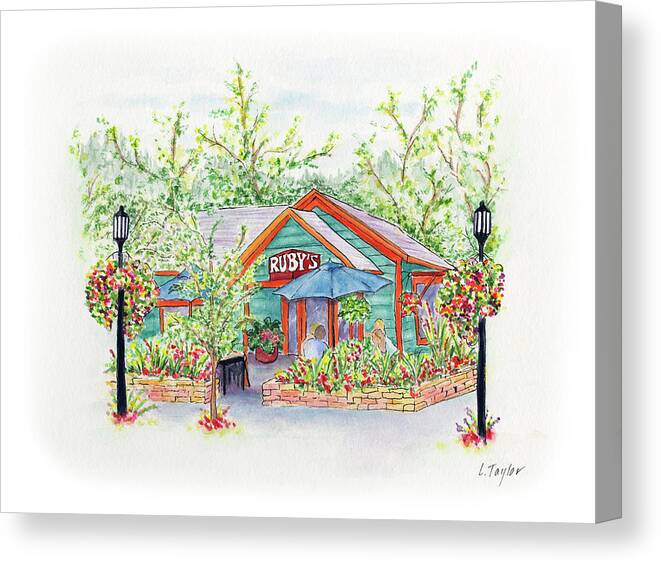 Ruby's Canvas Print featuring the painting Ruby's by Lori Taylor