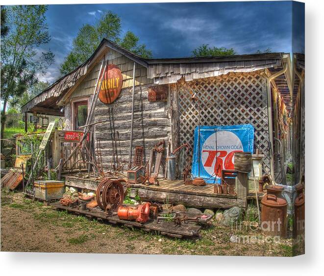 Scrap Canvas Print featuring the photograph Scrap House by Jimmy Ostgard