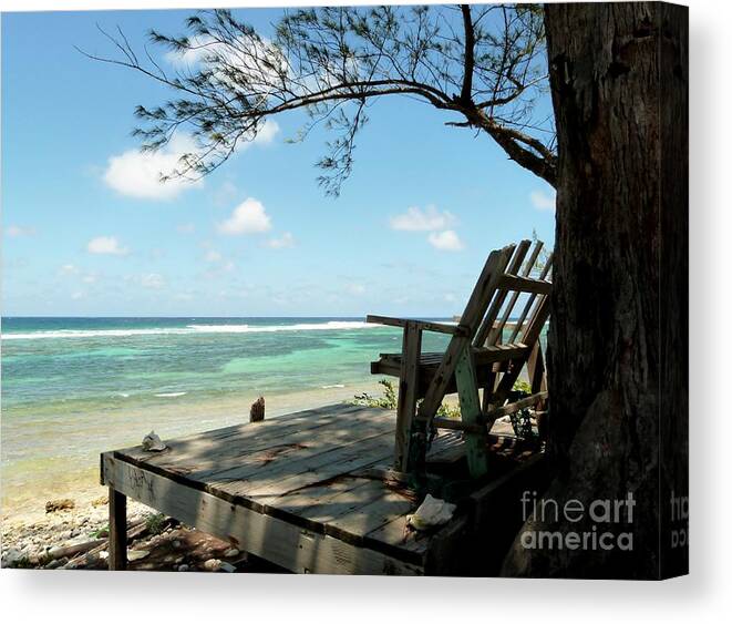 Cayman Islands Stock Photographs Canvas Print featuring the photograph Shady Rest by Amar Sheow