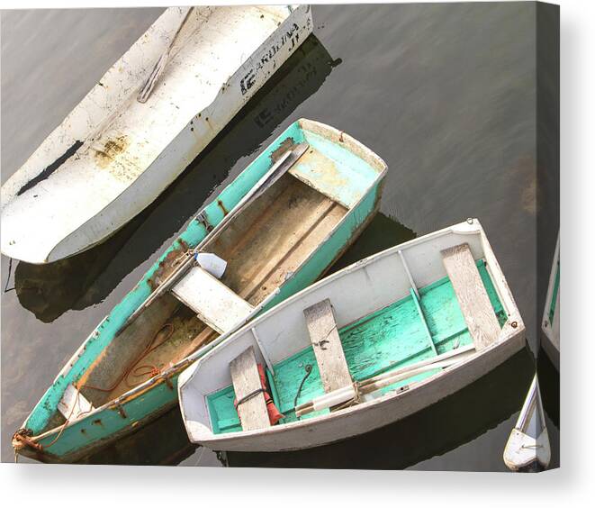 Skiffs Canvas Print featuring the photograph Skiffs by Holly Ross