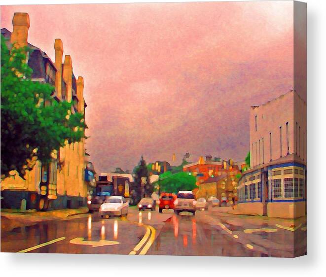  Canvas Print featuring the photograph Small Town USA by Ken Barker