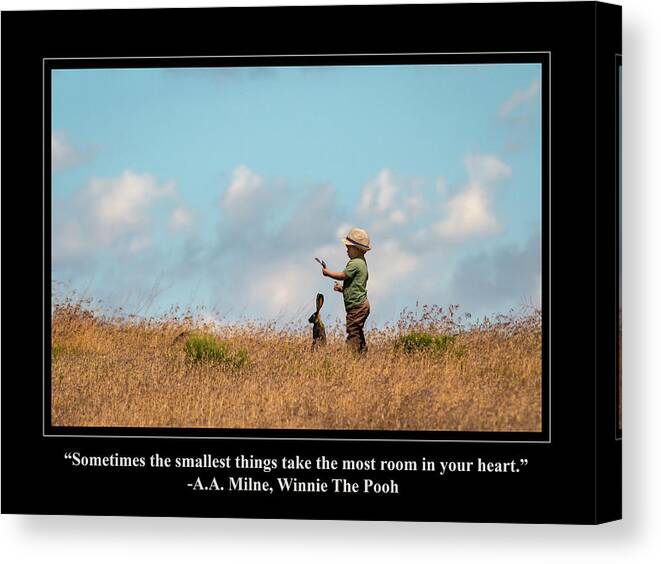 Rabbit Canvas Print featuring the digital art Smallest Things by Rick Mosher