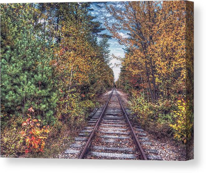 Abandoned Canvas Print featuring the photograph Steel Rails by Richard Bean
