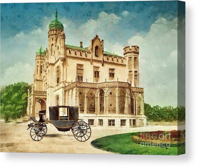 Stein Palace Canvas Print featuring the painting Stein Palace by Mo T