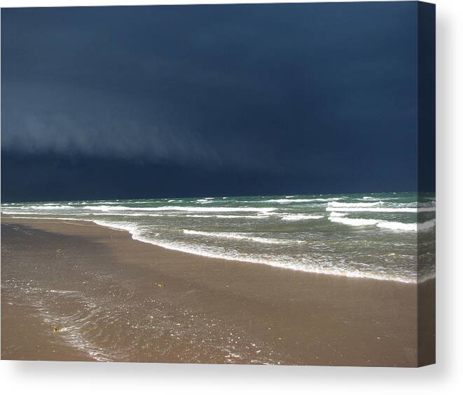 Storm Photography Canvas Print featuring the photograph Storm rolling in by Evelyn Patrick