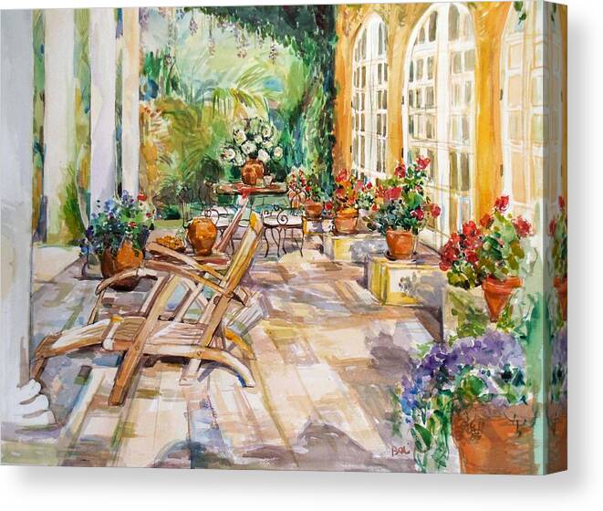 Painting Canvas Print featuring the painting Summer 1 by Becky Kim