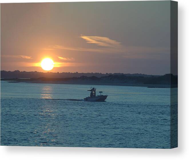 Sunrise Canvas Print featuring the photograph Sunrise Bassing by Newwwman