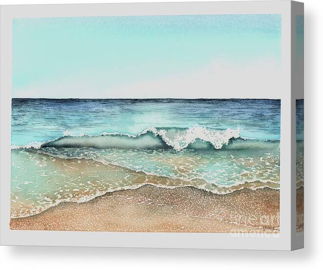 Gulf Coast Canvas Print featuring the painting Surging Seas by Hilda Wagner