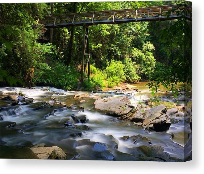 Landscape Canvas Print featuring the photograph Tails Creek by Richie Parks