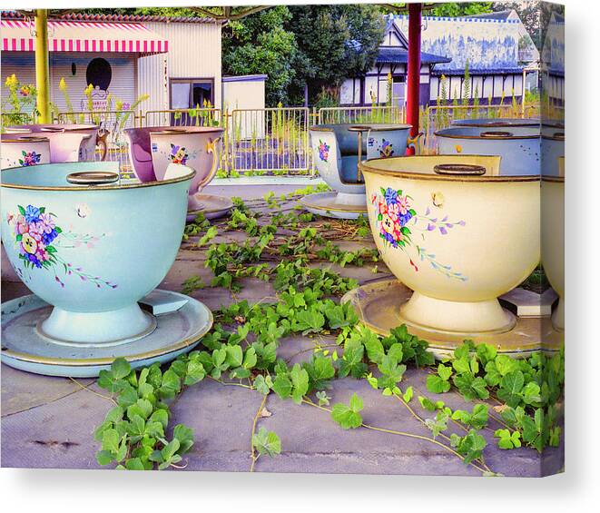 Tea Cups Canvas Print featuring the photograph Tea Party by Dominic Piperata