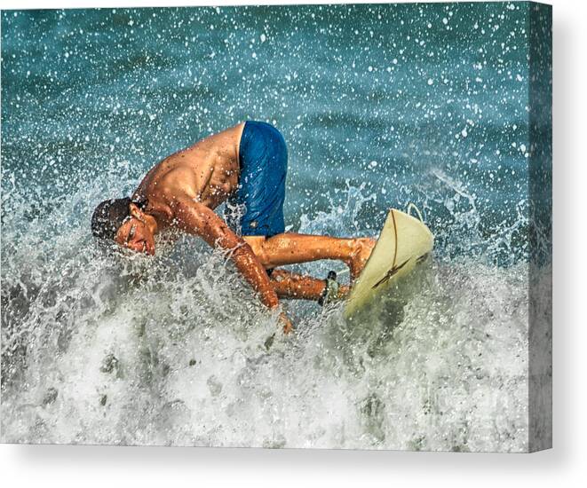 Beach Canvas Print featuring the photograph The Big Lean by Eye Olating Images