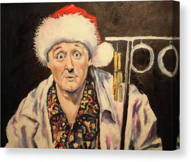 Santa Hat Canvas Print featuring the painting ' The Christmas Melick' by Kevin McKrell