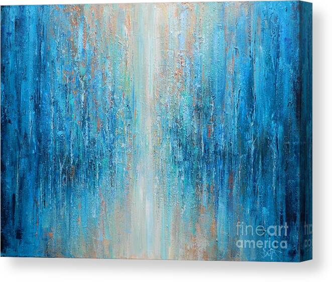Abstract Canvas Print featuring the painting The Lighted Path by Dan Campbell