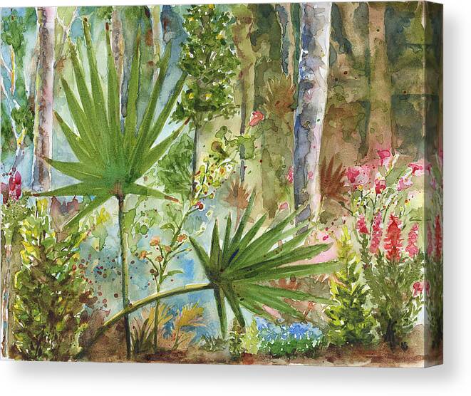 Foliage Canvas Print featuring the painting The Preserve by Arthur Fix