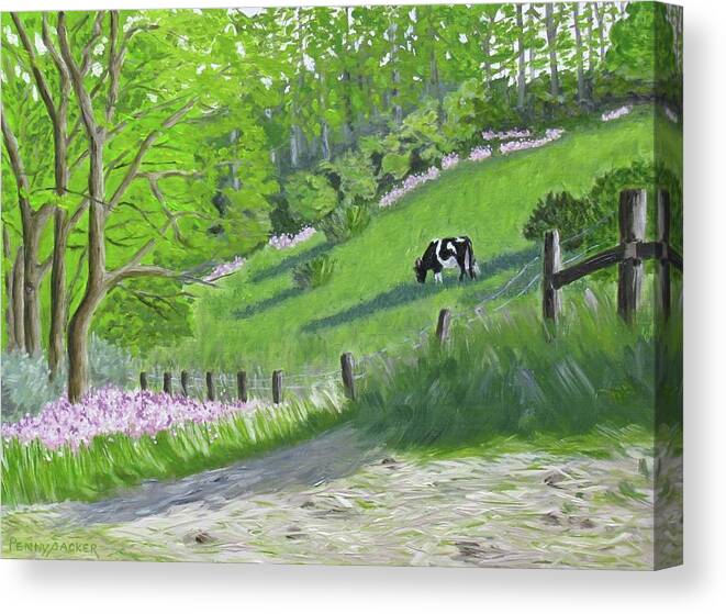 Dames Rockets Canvas Print featuring the painting The untaught harmony of spring by Barb Pennypacker