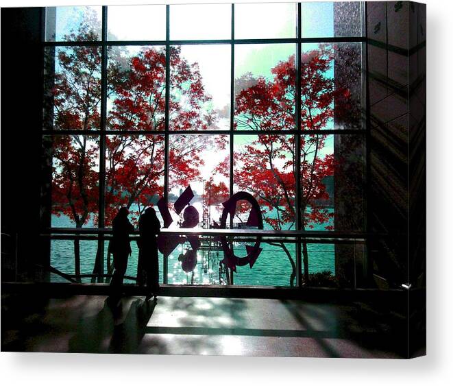 Window Canvas Print featuring the photograph Through the Glass by Christopher Brown