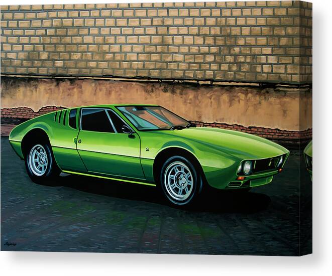 Tomaso Mangusta Canvas Print featuring the painting Tomaso Mangusta 1967 Painting by Paul Meijering