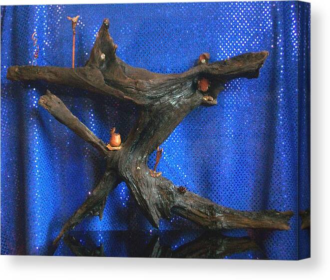 Root Canvas Print featuring the photograph Underworld by Carolyn Cable