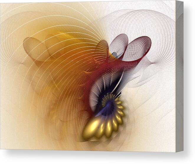 Abstract Canvas Print featuring the digital art UnTitled Study No.601 by Nirvana Blues