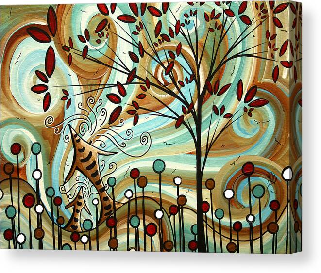 Original Canvas Print featuring the painting Venturing Out by MADART by Megan Aroon