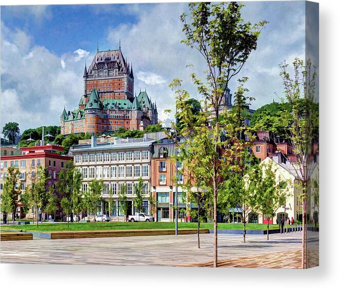 Quebec City Canvas Print featuring the photograph Vieux-Port by David Thompsen