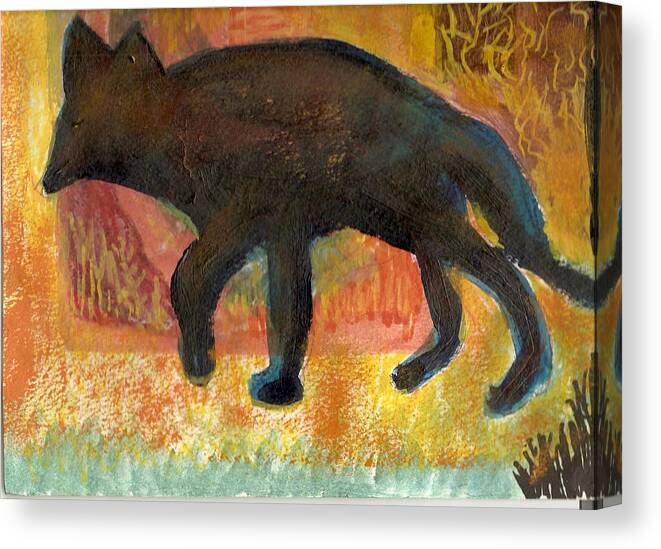 Wild Canvas Print featuring the painting Wanderlust II by Anne-Elizabeth Whiteway