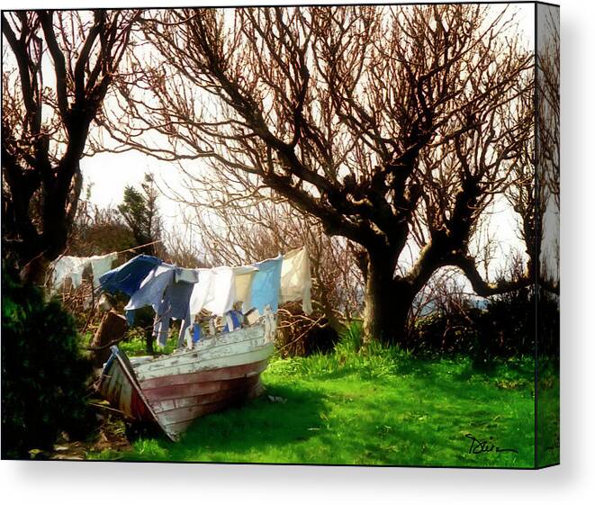 Wash Canvas Print featuring the photograph Wash Day by Peggy Dietz