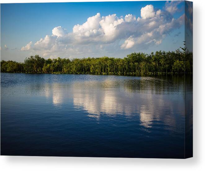 Reflection Canvas Print featuring the photograph Water Reflection by Dart Humeston