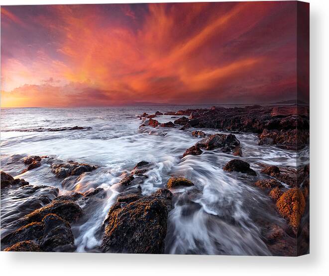 Surf Canvas Print featuring the photograph Waterway by Micah Roemmling