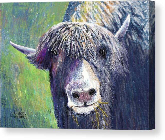 Yak Canvas Print featuring the digital art Yakity Yak by Arline Wagner