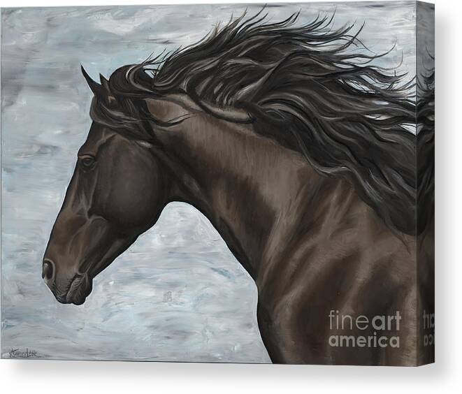 Art By Ashley Lane Canvas Print featuring the painting Chester by Ashley Lane