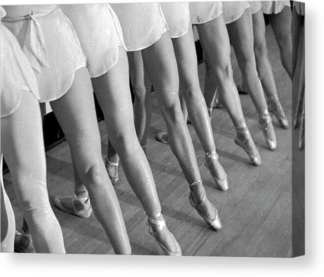 Ballerinas Canvas Print featuring the photograph School of American Ballet #2 by Alfred Eisenstaedt